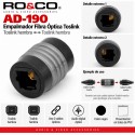 RO&CO AD-190 Empalmador Fibra Óptica Toslink Hembra a Hembra Negro