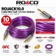 RO&CO ROJACK10.0 Cable Mini Jack 3,5 mm Estéreo Macho a Macho 10 Metros Púrpura