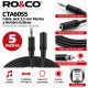 RO&CO CTA6055 Cable Alargador Jack 3,5 mm Macho a Hembra Estéreo 5 Metros Negro