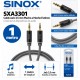 Sinox SXA3301 Cable Jack 3,5 mm Macho a Macho Estéreo 1 Metro