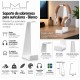 HEADSET TABLE - Soporte de sobremesa para auriculares. Color blanco.