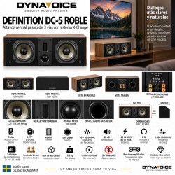 Dynavoice - Altavoz central woofer 5,25". Ref. DEFINITION DC-5 Roble (con pequeño golpe)
