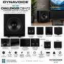 Dynavoice Challenger CSB-V12 Negro – Subwoofer Activo 12" 300 W RMS Bass Reflex