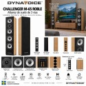 Dynavoice Challenger M-65 Roble – Pareja de altavoces de suelo HiFi de 3 vías, 2 woofers de 6,5" y X-Change