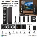 Dynavoice - Pareja altavoces de suelo woofer 6,5". Ref. CHALLENGER M-65 Negro