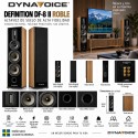 Dynavoice Definition DF-8 II Roble Natural – Pareja de altavoces de suelo HiFi de 3 vías, doble woofer de 8" y X-Change