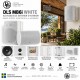 DLS MB6i White – Pareja de altavoces de exterior 6,5" de 2 vías con soporte orientable