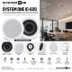System ONE Pareja altavoces de empotrar IC-620 Blanco (Pareja)