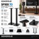 Sonorous - Pareja de pies de altavoz 70 cms. Negro Ref. SP100 / 70 - N