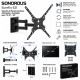 Sonorous - Soporte TV con brazo articulado Surefix 621.