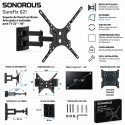 Sonorous - Soporte TV con brazo articulado Surefix 621.