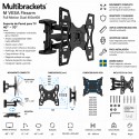 Multibrackets - Soporte TV con brazo articulado Ref. FLEXARM FULLMOTION DUAL