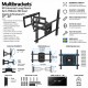 Editar: Multibrackets Long Reach Dual 70 – Soporte TV Articulado Profesional con Extensión de 70 cm hasta 110"