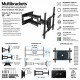 Multibrackets - Soporte TV con brazo articulado Ref. UNIVERSAL LONG REACH DUAL