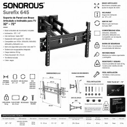 Sonorous - Soporte TV con brazo Surefix 645.
