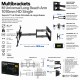 Multibrackets - Soporte TV con brazo articulado Ref. UNIVERSAL LONG REACH