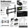 Multibrackets - Soporte TV de pared fijo. Vesa 40x40. Ref. Wallmount Fixed Medium
