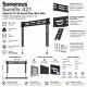 Sonorous Surefix 421 Soporte TV de Pared Fijo Ultra Slim 32-60" VESA 600x400 hasta 40 kg Negro