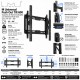 Multibrackets Push Out Tilt 600 Soporte TV Pared Inclinable 43-86” VESA 600x400
