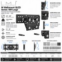 Multibrackets M LED Wallmount Series 789 Large Soporte TV Pared Inclinable QLED VESA 800x600