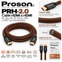 Proson PRH-2.0 – Cable HDMI 2.1 Ultra High Speed 2 m, 8K, 4K 120 Hz, HDR y eARC