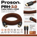Proson PRH-3.0 – Cable HDMI 2.1 Ultra High Speed 3 m, 8K, 4K 120 Hz, HDR y eARC
