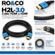 RO&CO H2L-3.0 – Cable HDMI 2.0b High Speed con Ethernet 3 m, 4K 60 Hz, HDR y ARC