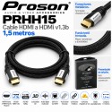 Proson PRHH15 – Cable HDMI 1.3b de 1,5 m Full HD 1080p, 3D y Doble Apantallamiento