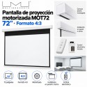 Multibrackets MOT72 – Pantalla de Proyección Motorizada 72" Formato 4:3 para Pared o Techo