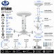 B-Tech BT5890 Soporte Universal de Techo para Proyector hasta 25 kg Blanco
