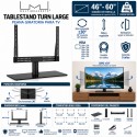 Multibrackets Tablestand Turn Large Peana Giratoria para TV 46"-60" VESA 600x400 hasta 40 kg Negro