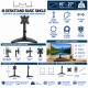 Multibrackets M Deskstand Basic Single Soporte de Sobremesa para Monitor 15"-27" VESA 100x100 Negro