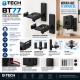B-Tech BT77 Black Soportes de Pared para Altavoces hasta 25 kg Ajustables 135-280 mm Negro - Pareja