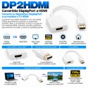 DP2HDMI – Adaptador DisplayPort a HDMI Full HD 1080p Blanco