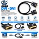 B-Tech Cable DVI-D a DVI-D 0,8 m – Cable Digital con Conectores Dorados
