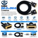 B-Tech Cable DVI-D a DVI-D 3 m – Cable Digital con Conectores Dorados