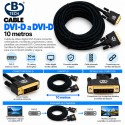 B-Tech Cable DVI-D a DVI-D 10 m – Cable Digital con Conectores Dorados