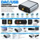 DAC/USB Conversor de Audio Digital Óptico y Coaxial a RCA y Jack 3,5 mm