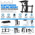 Multibrackets Motorized Ceiling Mount Large Soporte TV de Techo Motorizado 32-70"
