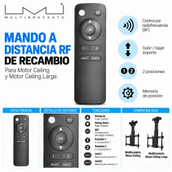 Multibrackets - Recambio mando a distancia para MOTOR CEILING y MOTOR CEILING LARGE