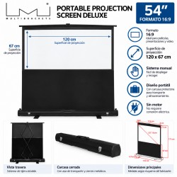 Multibrackets - Pantalla de Proyección Portátil de Suelo 54" 16:9Catálogo Productos Vista pre