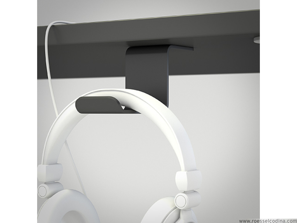 RoesselCodina Product: Soporte bajo mesa para auriculares c/Negro