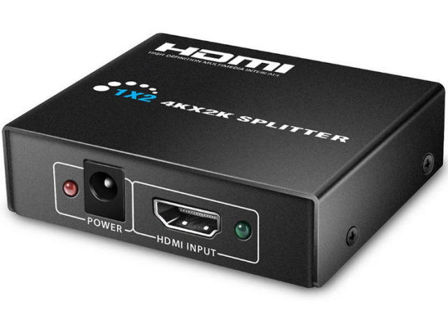 HA12 - Distribuidor HDMI v1.4: 1 entrada - 2 salidas simultáneas.