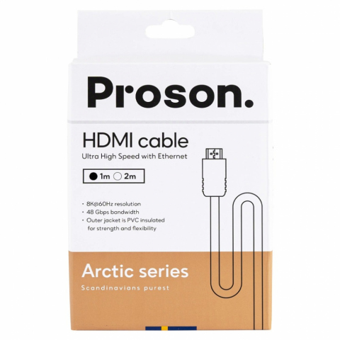PRH-2.0 - Cable HDMI a HDMI v2.1 de 2,0 mts