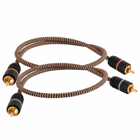 PROA-1.0 - Cable 2 rca - 2 rca stereo 1,0 mts