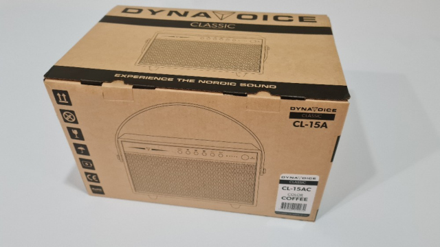 Dynavoice - Classic 15M - Altavoz autoamplificado, portátil con receptor Bluetooth 5.0. Con woofer 5". Bateria recargable. Retro. Marrón.