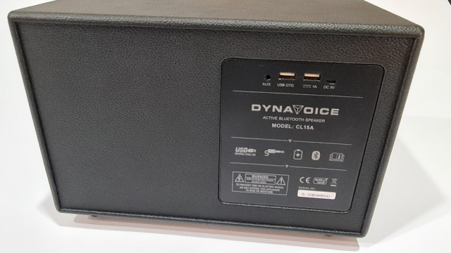 Dynavoice - Classic 15N - Altavoz autoamplificado, portátil con receptor Bluetooth 5.0. Con woofer 5". Bateria recargable. Retro. Negro.