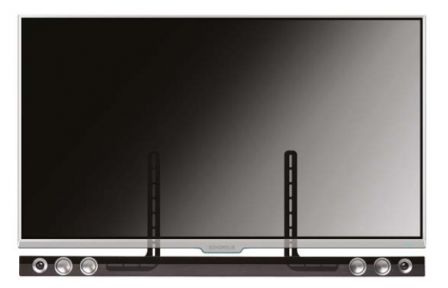 RoesselCodina Product: Peana TV PL2810-NEG con estante (110 cms de altura).  Negro.
