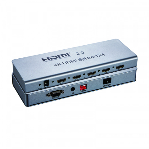 HEA14 - Distribuidor HDMI v2.0: 1 entrada - 4 salidas simultáneas.