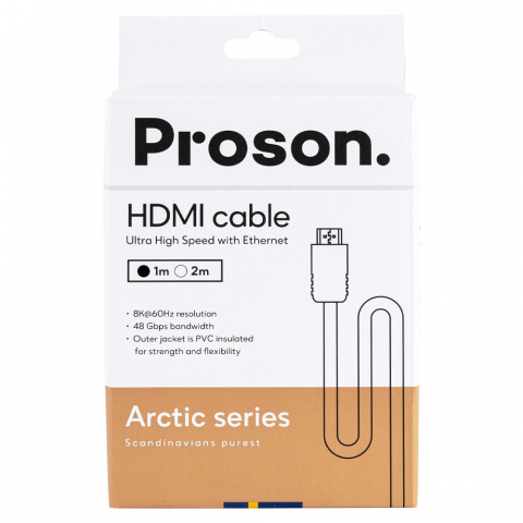 PRH-1.0 - Cable HDMI a HDMI v2.1 de 1,0 mts